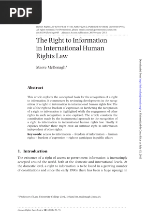 International Human Rights Law