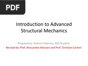 Introduction to Advanced Structural Mechanics (Presentation)