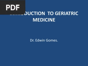 Introduction to Geriatric Medicine (Presentation)