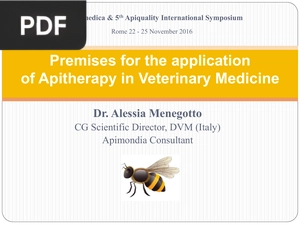 Premises for the application of Apitherapy in Veterinary Medicine (Presentation)