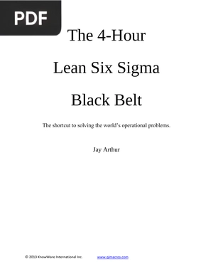 The 4-Hour Lean Six Sigma Black Belt
