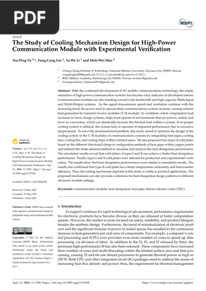 The Study of Cooling Mechanism Design for High-Power Communication Module with Experimental Verification