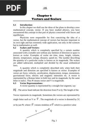 Vectors and Scalars