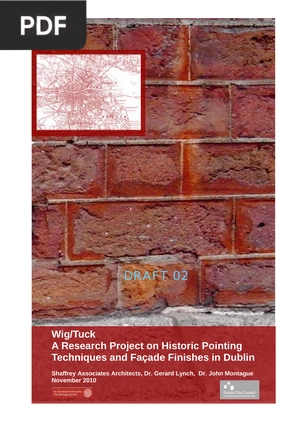Wig/Tuck A Research Project on Historic Pointing Techniques and Façade Finishes in Dublin