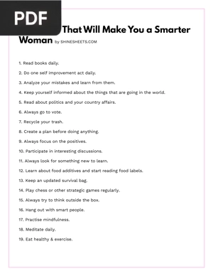 99 Habits That Will Make You a Smarter Woman (Article)