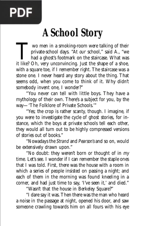 A school story