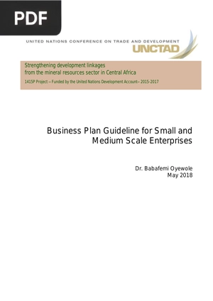 Business Plan Guideline for Small and Medium Scale Enterprises