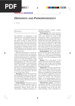Definition and Pathophysiology  (Article)