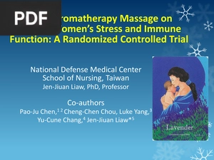 Effects of Aromatherapy Massage on Pregnant Women’s Stress and Immune Function: A Randomized Controlled Trial