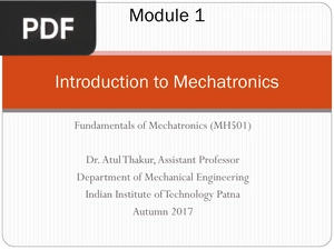 Fundamentals of Mechatronics (Presentation)