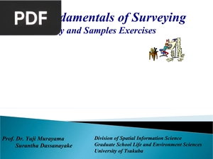 Fundamentals of Surveying Theory and Samples Exercises (Presentation)