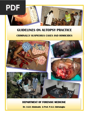 Guidelines On Autopsy Practice Criminally Suspicious Cases And Homicides
