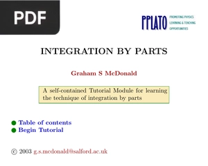 Integration by parts (Presentation)