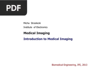 Introduction to Medical Imaging (Presentation)