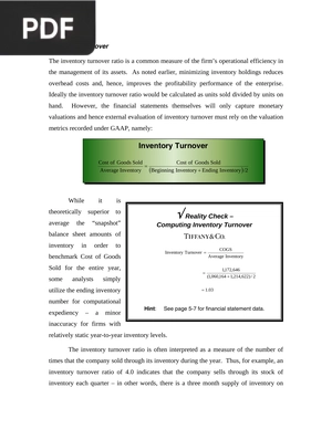 Inventory Turnover (Article)