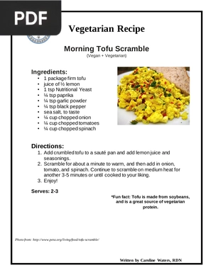Morning Tofu Scramble