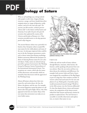 Mythology of Saturn (Article)