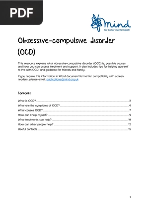 Obsessive-compulsive disorder (OCD)