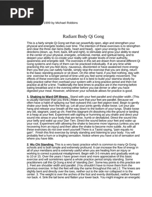 Radiant Body Qi Gong