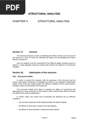 Structural Analysis