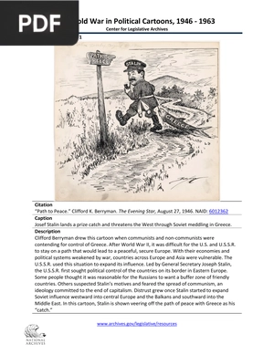 The Cold War in Political Cartoons, 1946 - 1963