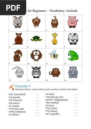 Hebrew for Beginners - Vocabulary - At Home