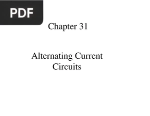 Alternating Current Circuits (Presentation)