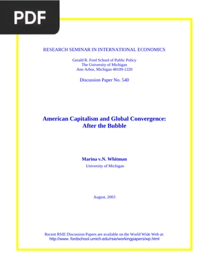 American Capitalism and Global Convergence After the Bubble
