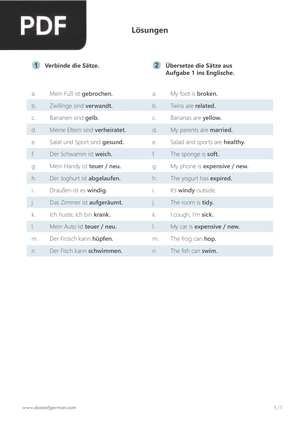 Assigning Sentences #2 - Solutions (Article)