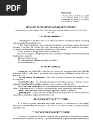Business Accounting Standard Inventories (Article)