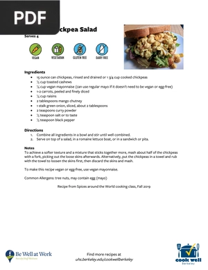 Curried Chickpea Salad