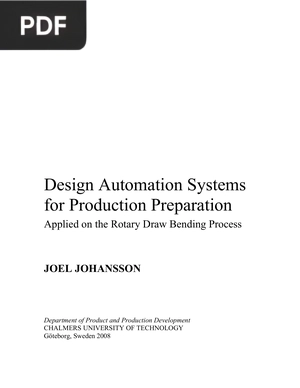 Design Automation Systems for Production Preparation