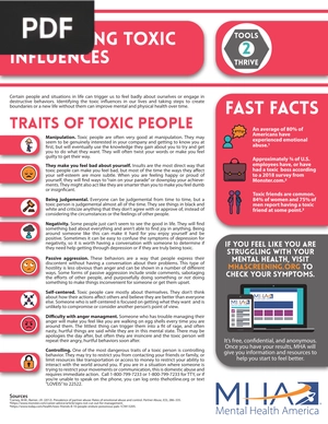Eliminating toxic influences