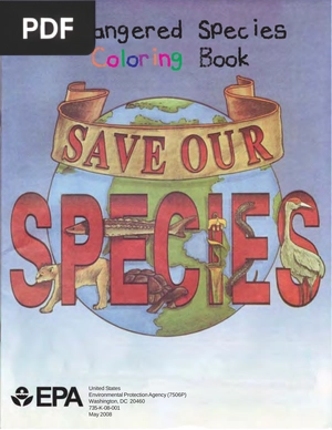 Endangered Species Coloring Book