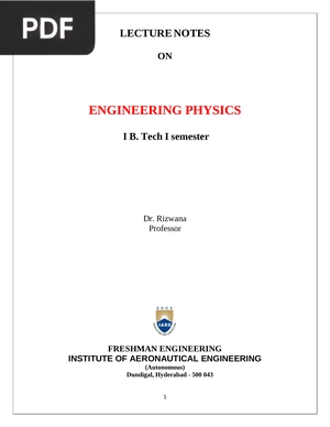 Engineering physics
