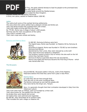 Founding of Rome (Article)