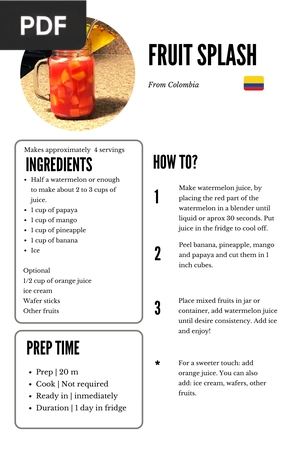 Fruit Splash - Salpicón