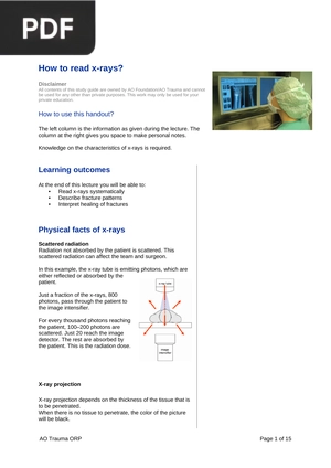 How to read x-rays?