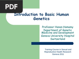 Introduction to Basic Human Genetics