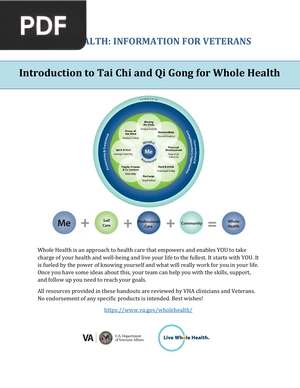 Introduction to Tai Chi and Qi Gong for Whole Health (Article)