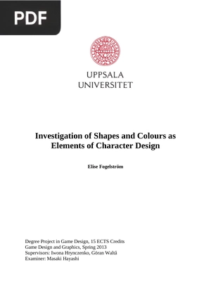 Investigation of Shapes and Colours as Elements of Character Design