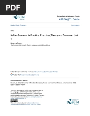 Italian Grammar in Practice: Exercises,Theory and Grammar: Unit 1