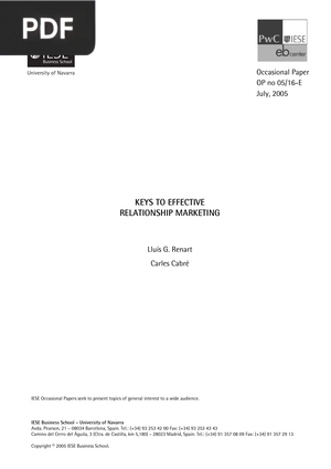Keys to effective Relationship Marketing