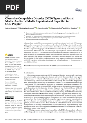 Obsessive-Compulsive Disorder (OCD) Types and Social Media: Are Social Media Important and Impactful for OCD People