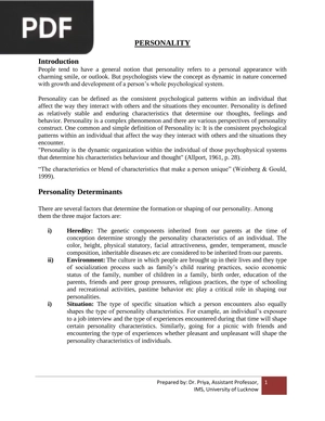 Personality (Article)
