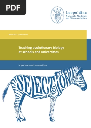 Teaching Evolutionary Biology at Schools and Universities