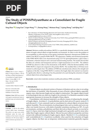 The Study of POSS/Polyurethane as a Consolidant for Fragile Cultural Objects (Article)