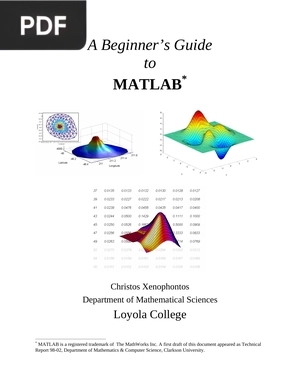 A Beginner’s Guide to Matlab