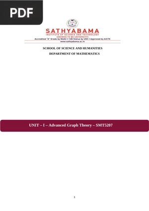 Advanced Graph Theory