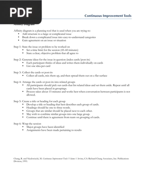 Continuous Improvement Tools